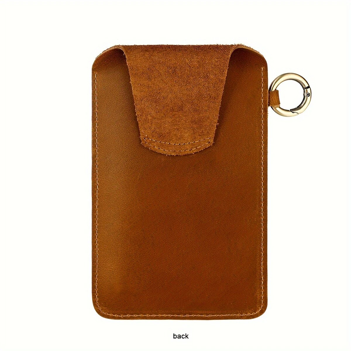 (image for) Ekphero Men's Vintage Genuine Leather Belt Bag, Multifunctional Waist Bag with Key Hook, Mobile Phone Bag For Work Outdoor Sports